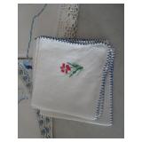 Handmade linens  2 sets pillowcas...