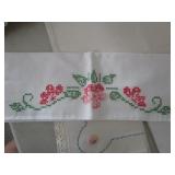 Handmade linens  2 sets pillowcas...