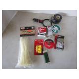 Zip ties, electrical equipment, mag...