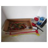 Bungee cords, clog pullers, grabber...