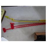 Bungee cords, clog pullers, grabber...