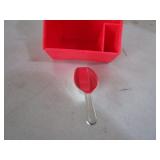 M & M candy dispenser with spoon, y...