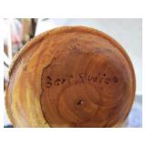 5 wooden vases (wood is mulberry, b...