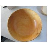 6 wooden bowls 11 largest bowl (w...