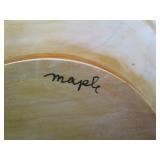 6 wooden bowls 11 largest bowl (w...