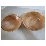 6 wooden bowls 11 largest bowl (w...