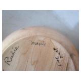 6 wooden bowls 11 largest bowl (w...