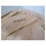6 wooden bowls 11 largest bowl (w...