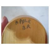 6 wooden bowls 11 largest bowl (w...