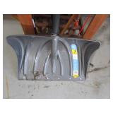 Handled tools, shovels, mop, (2) dr...