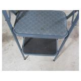 Blue step stool  1 step with seat...