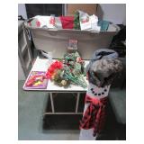 Christmas, snowman doorstop, flower...