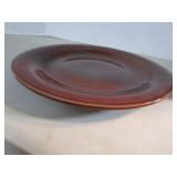 Brown plate 12 diameter  antiqu...