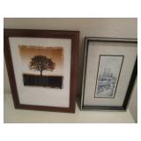 Pictures  signed, tree 13'x18' an...