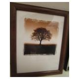 Pictures  signed, tree 13'x18' an...