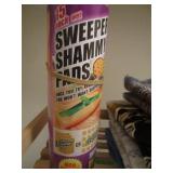 Wooden stand, towels, shammies, Swi...