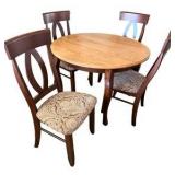 Round Dining Table & Four Chairs