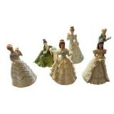 5- Lenox Porcelian Gals & 1- Royal Doulton