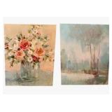 Pair of Beautiful Canvas Artwork