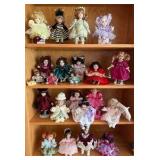 Collection of Vintage Porcelain Dolls