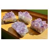 4-Amethyst Crystal Clusters