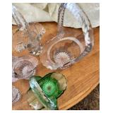 Variety of Vintage Glass Baskets