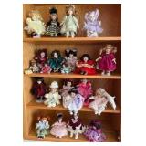 Collection of Vintage Porcelain Dolls