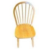 Natural Wood Finish Windsor Chair