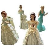 5- Lenox Porcelian Gals & 1- Royal Doulton