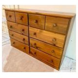 Natural Pine Wood Vintage Dresser