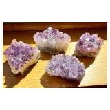 4-Amethyst Crystal Clusters