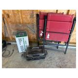 Weber Grill, Folding Chairs, Live Trap & Plastic Sheeting