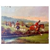 English Fox Hunt Oil Painting Print