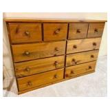Natural Pine Wood Vintage Dresser