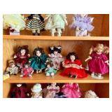 Collection of Vintage Porcelain Dolls