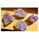 4-Amethyst Crystal Clusters