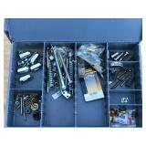 4 - Tray Metal Tool / Hardware Storage Box Full of Hardware