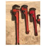 Lot of 7 Pipe / Monkey Wrenches