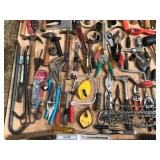 Large Lot of Tools - Chalk Boxes - Chainsaw Bars & Chains - Saws - Pry Bars - Crescent Wrenches - Staplers - Filter Wrenches - Hammers & More