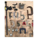 Bar Clamps - C-Clamps - Battery Terminal Puller - Tube Cutting Flaring Tool - Stanley Corner Vise / Clamp and More