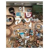 Lot of Plumbing Supplies - Brass, Copper and PVC Fittings and more
