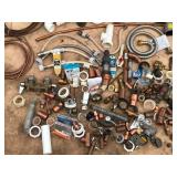Lot of Plumbing Supplies - Brass, Copper and PVC Fittings and more