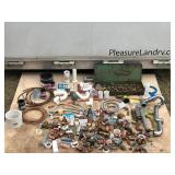 Lot of Plumbing Supplies - Brass, Copper and PVC Fittings and more