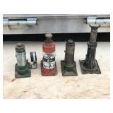Lot of 4 Hydraulic Bottle Jacks