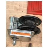 Roof scaffold Brackets - Chalk Blocks - Ladder Hooks with Wheels - 1500 lb Winch - Swivel Casters  - Oil Can and More