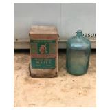 Large Glass Bottle with Original Box - Chippewa Natural Spring Water (Box is in Rough Shape)
