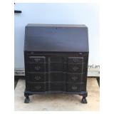 Vintage Solid Wood Secretary Desk