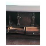 Vintage Solid Wood Secretary Desk