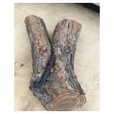 Piece of Log where the Tree Grew around a Horseshoe