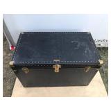 Vintage Trunk with Leather Handles - National Vulcanized Fibre Co.